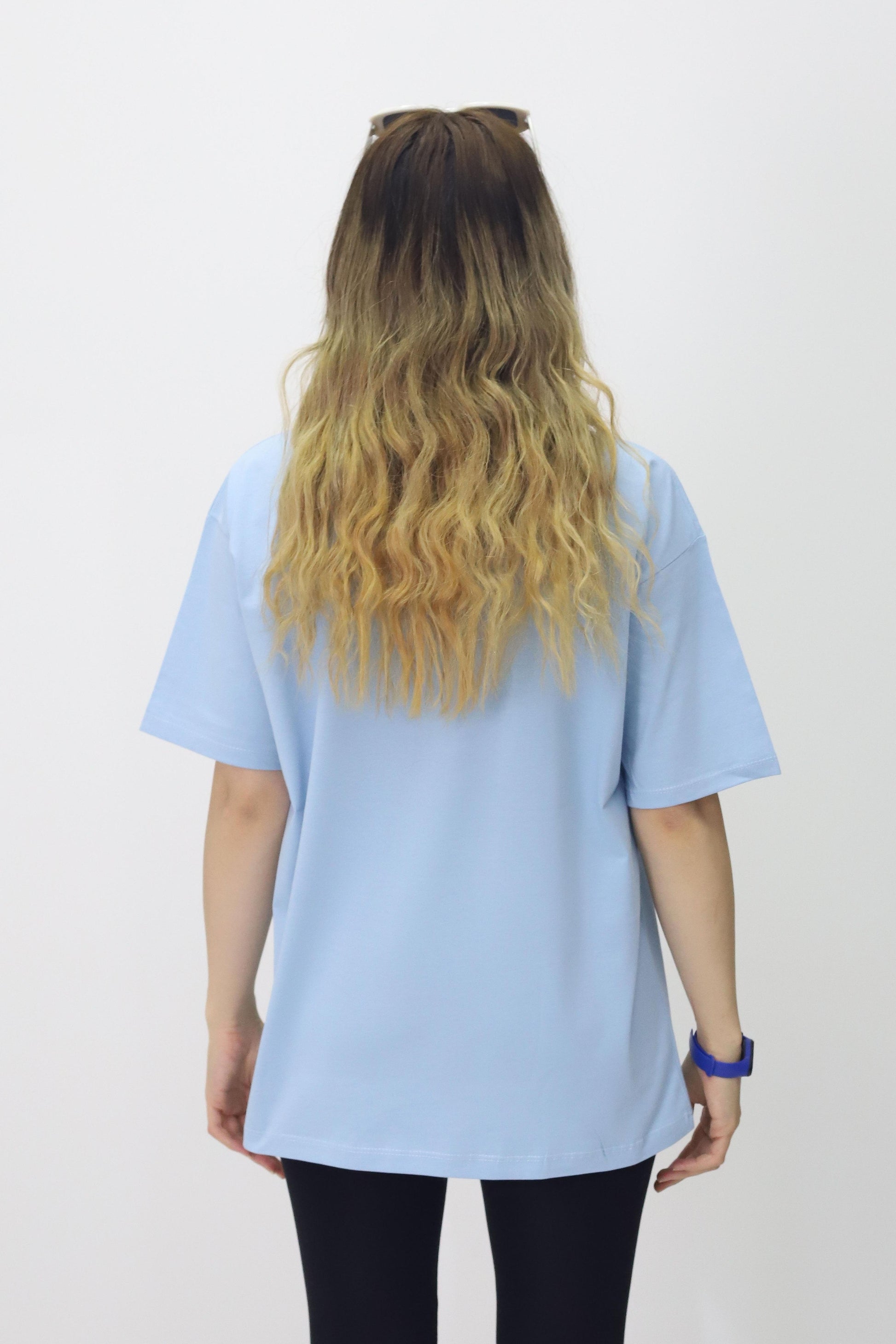 Baskılı Oversize Kadın T-Shirt
