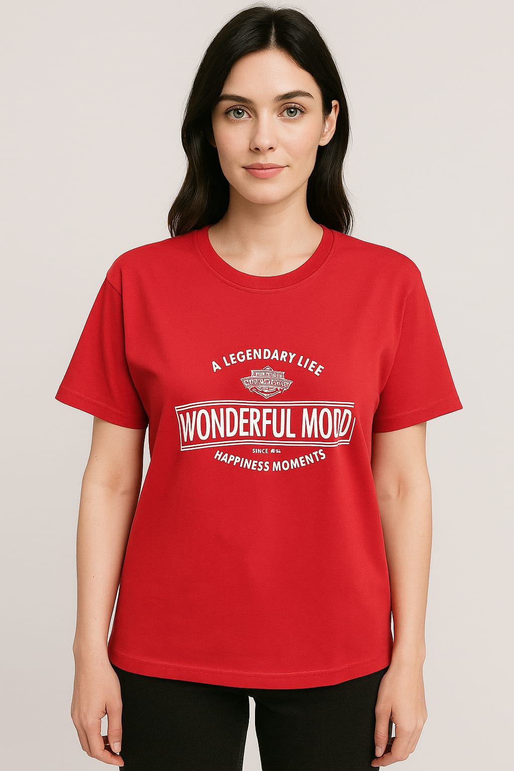 Baskılı Oversize Kadın T-Shirt