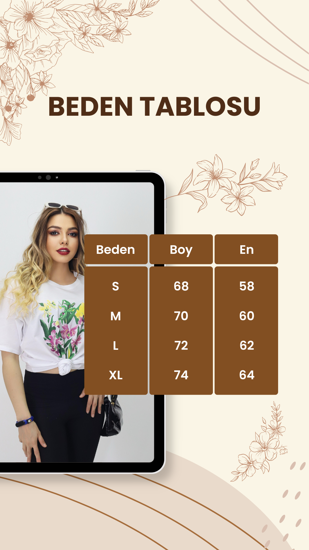 Baskılı Oversize Kadın T-Shirt