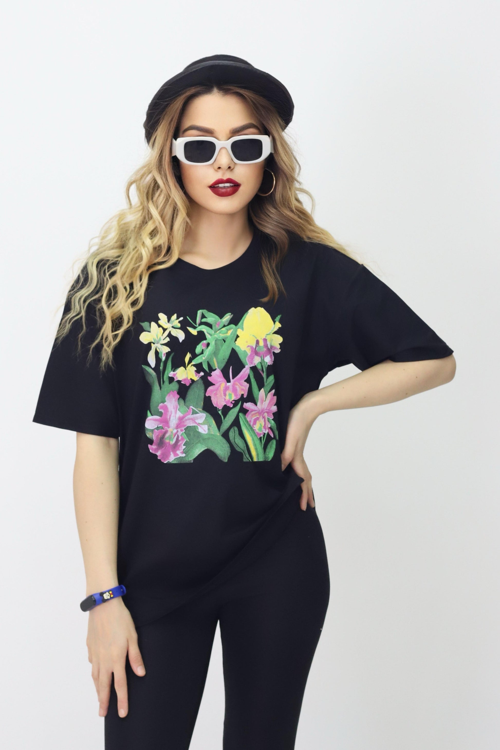Baskılı Oversize Kadın T-Shirt