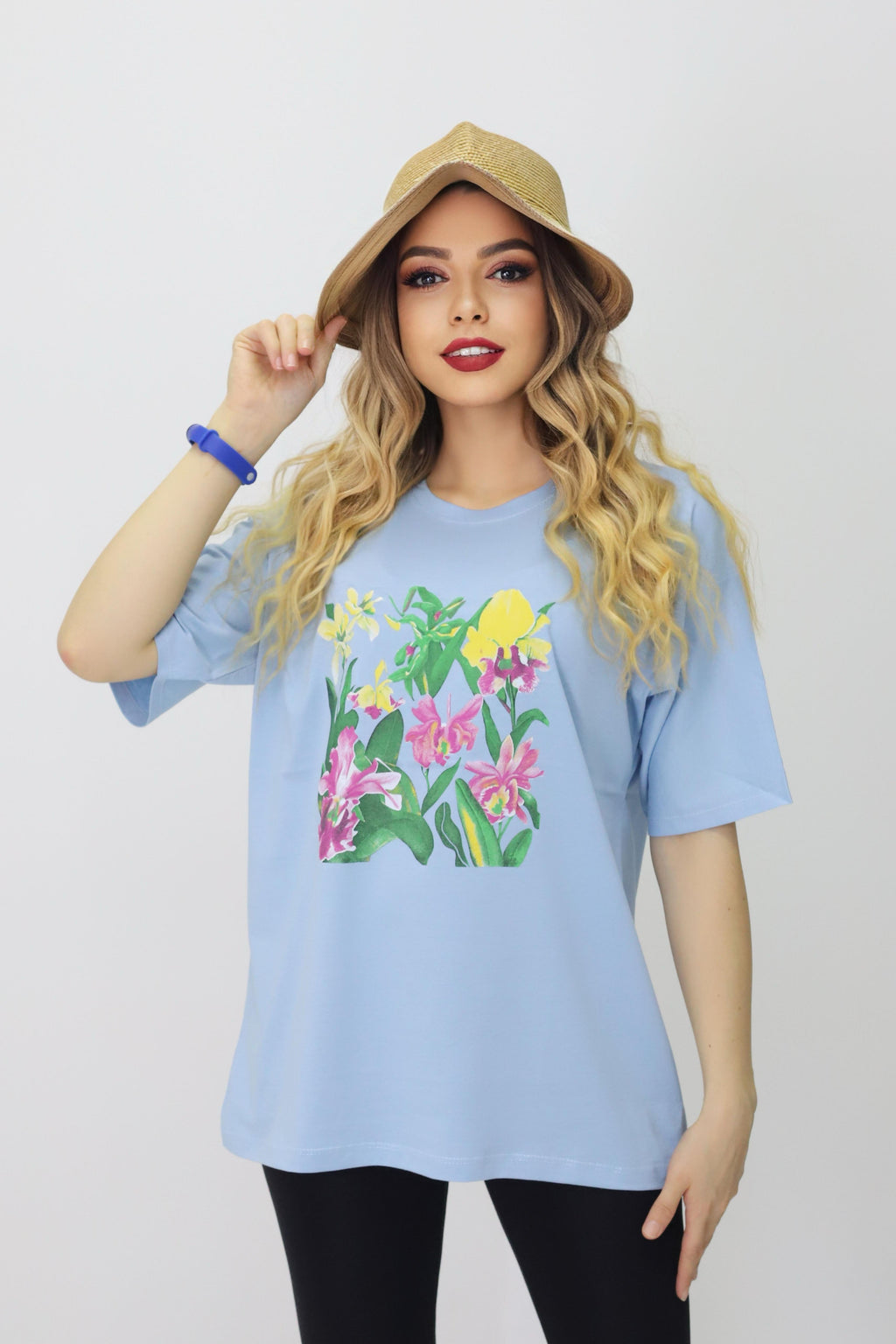 Baskılı Oversize Kadın T-Shirt