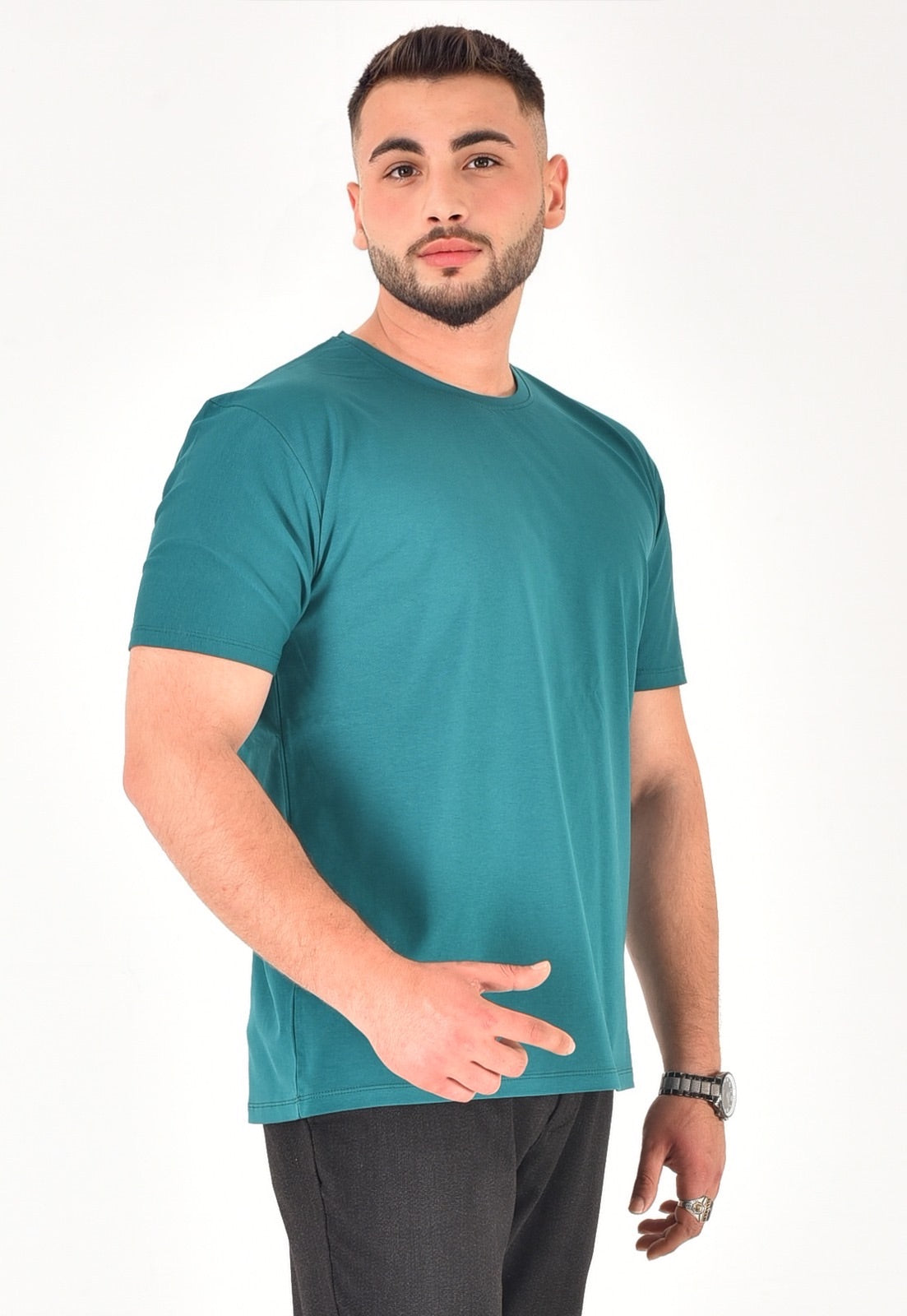 Erkek %100 Pamuklu Basic T-Shirt