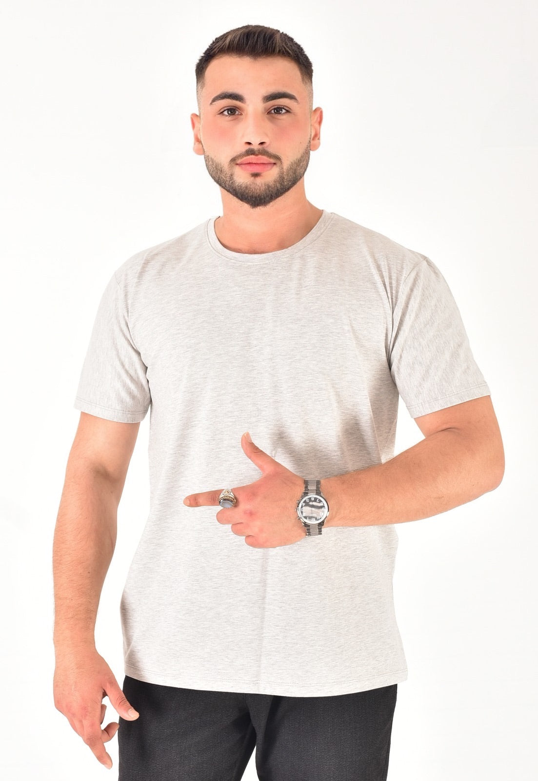 Erkek %100 Pamuklu Basic T-Shirt