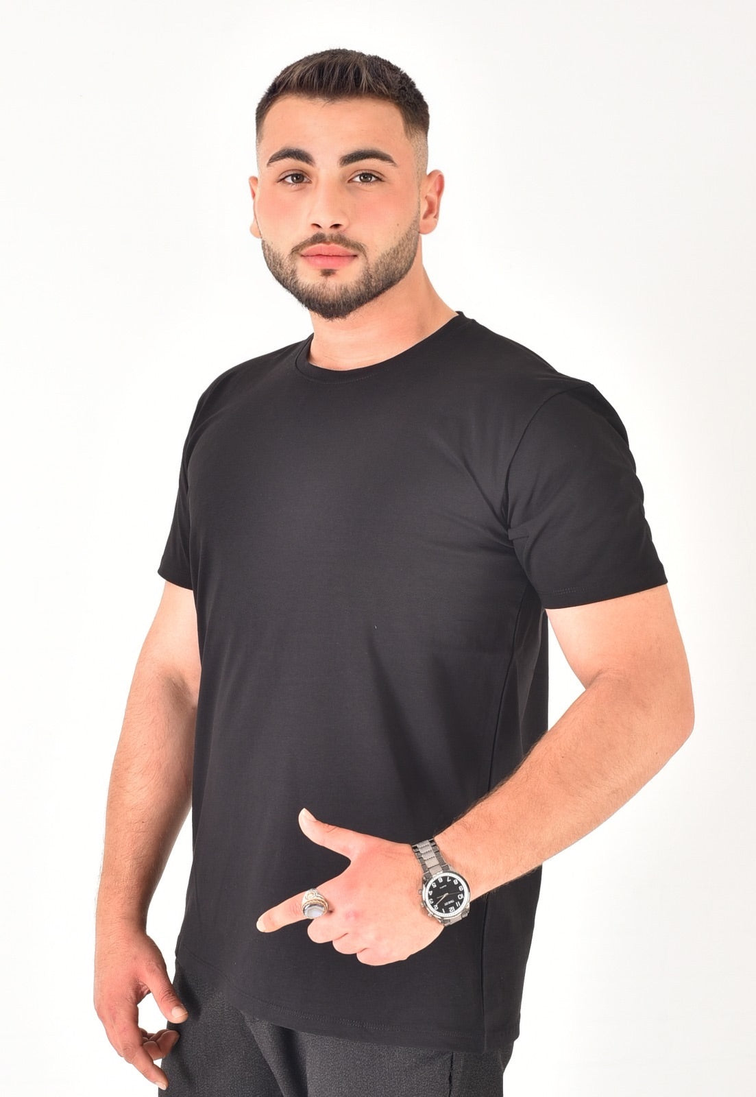 Erkek %100 Pamuklu Basic T-Shirt