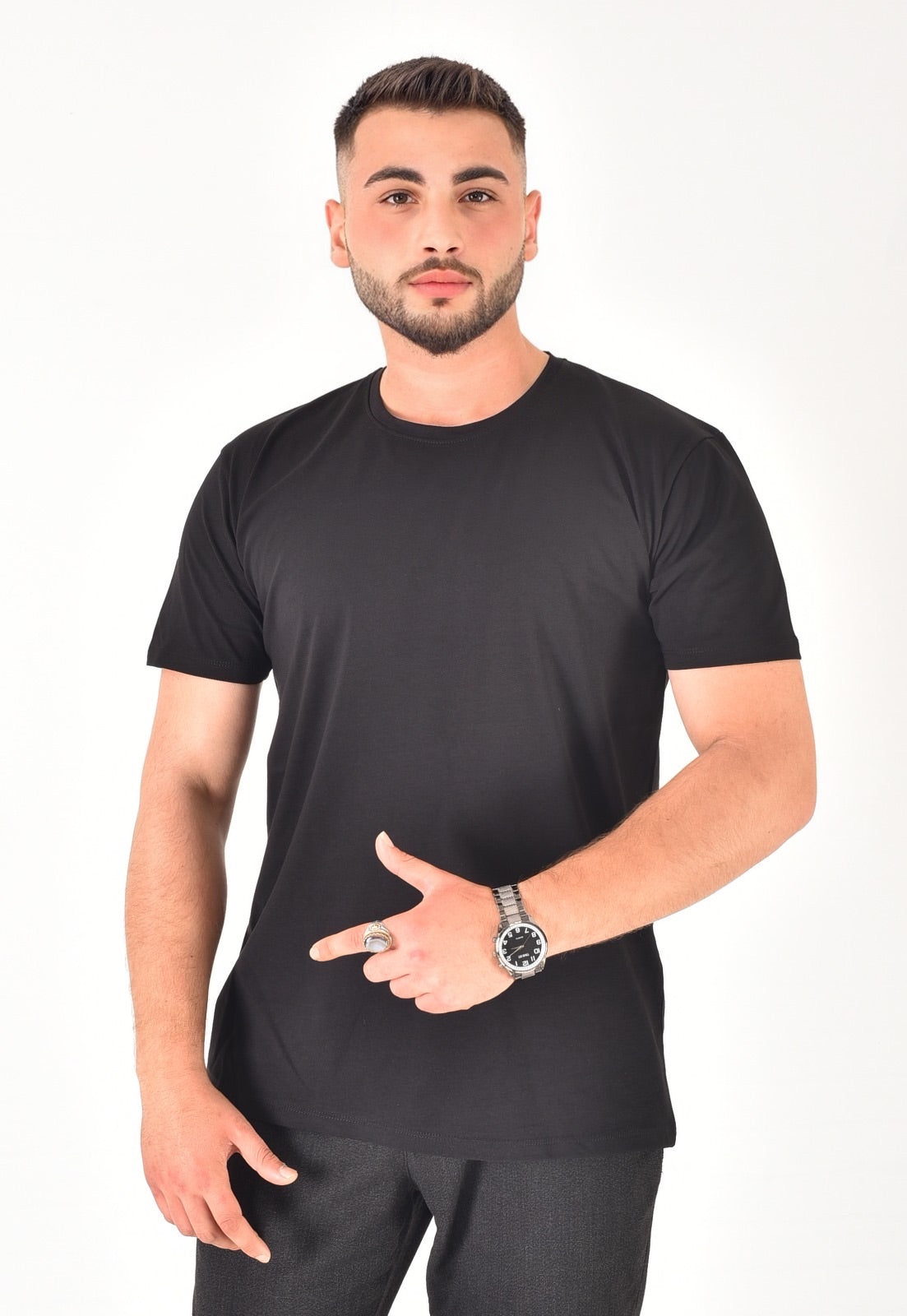 Erkek %100 Pamuklu Basic T-Shirt