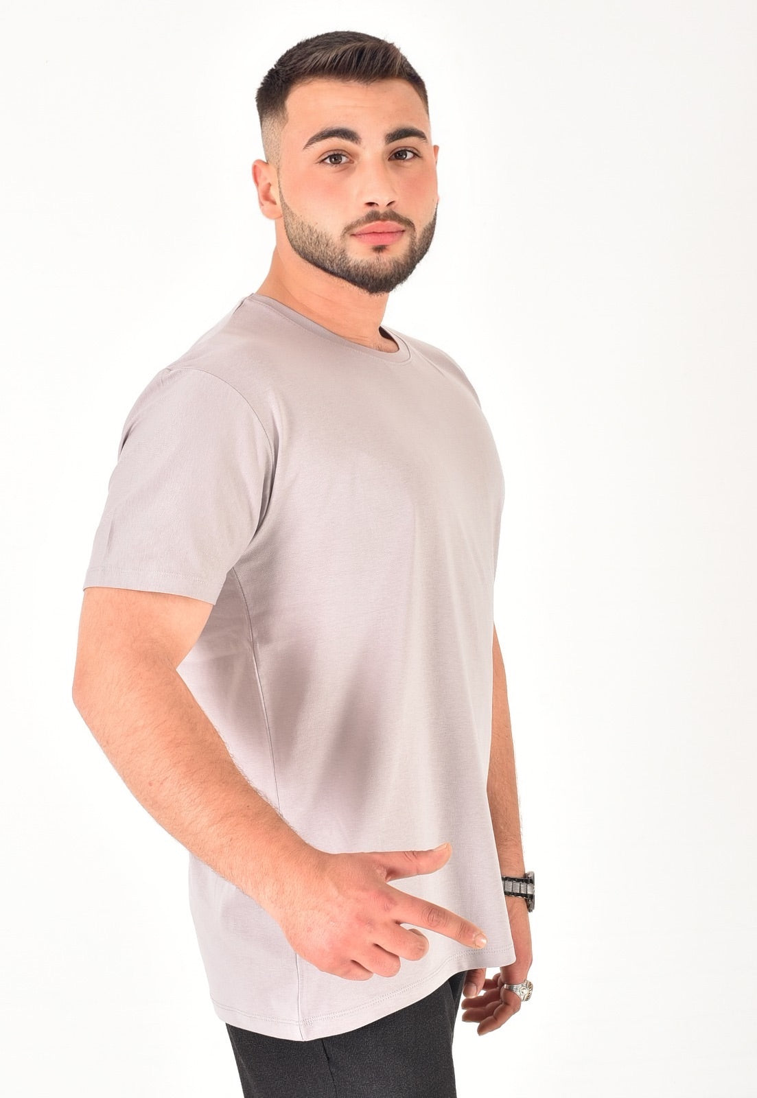 Erkek %100 Pamuklu Basic T-Shirt