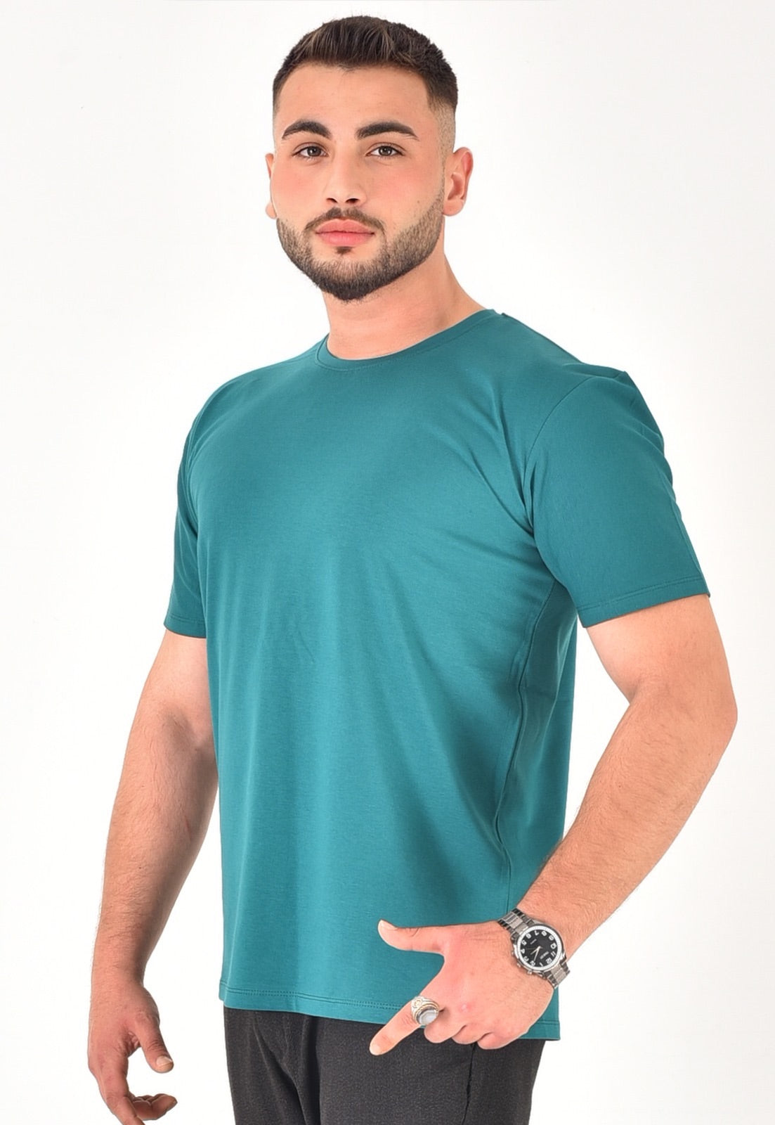 Erkek %100 Pamuklu Basic T-Shirt