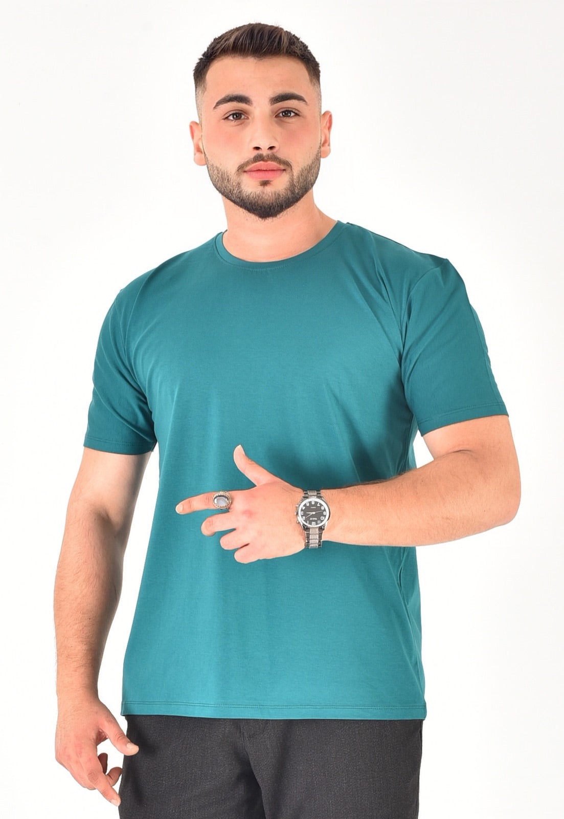 Erkek %100 Pamuklu Basic T-Shirt