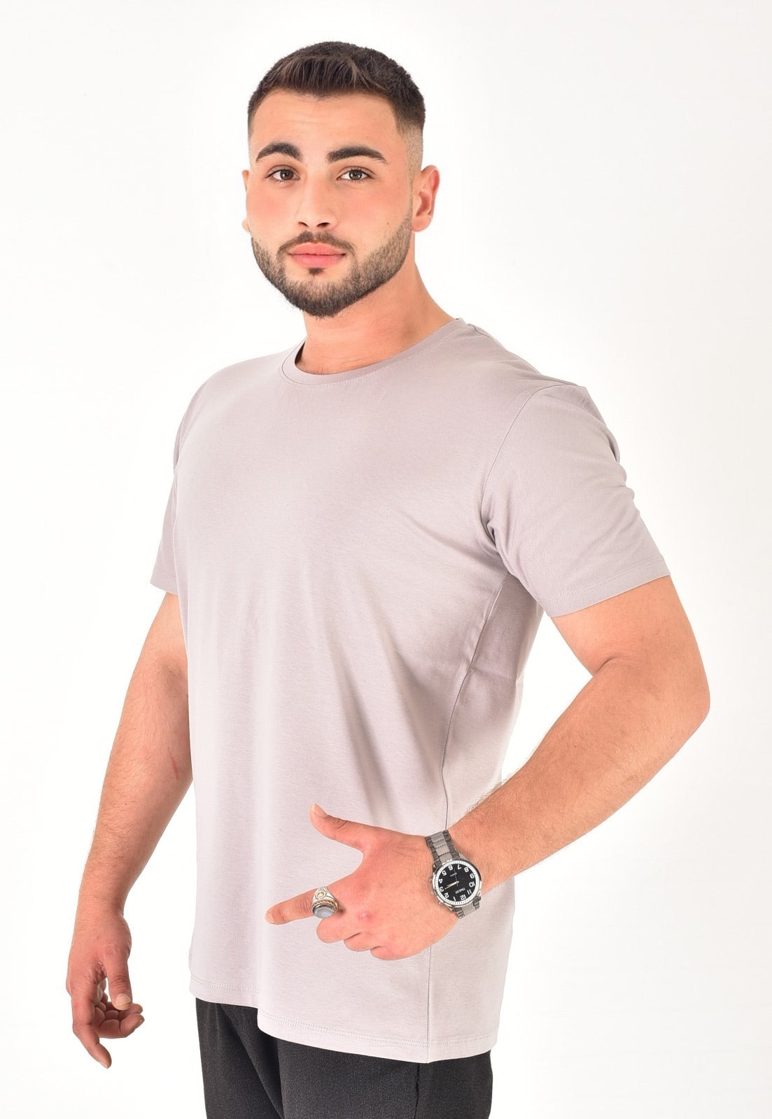 Erkek %100 Pamuklu Basic T-Shirt