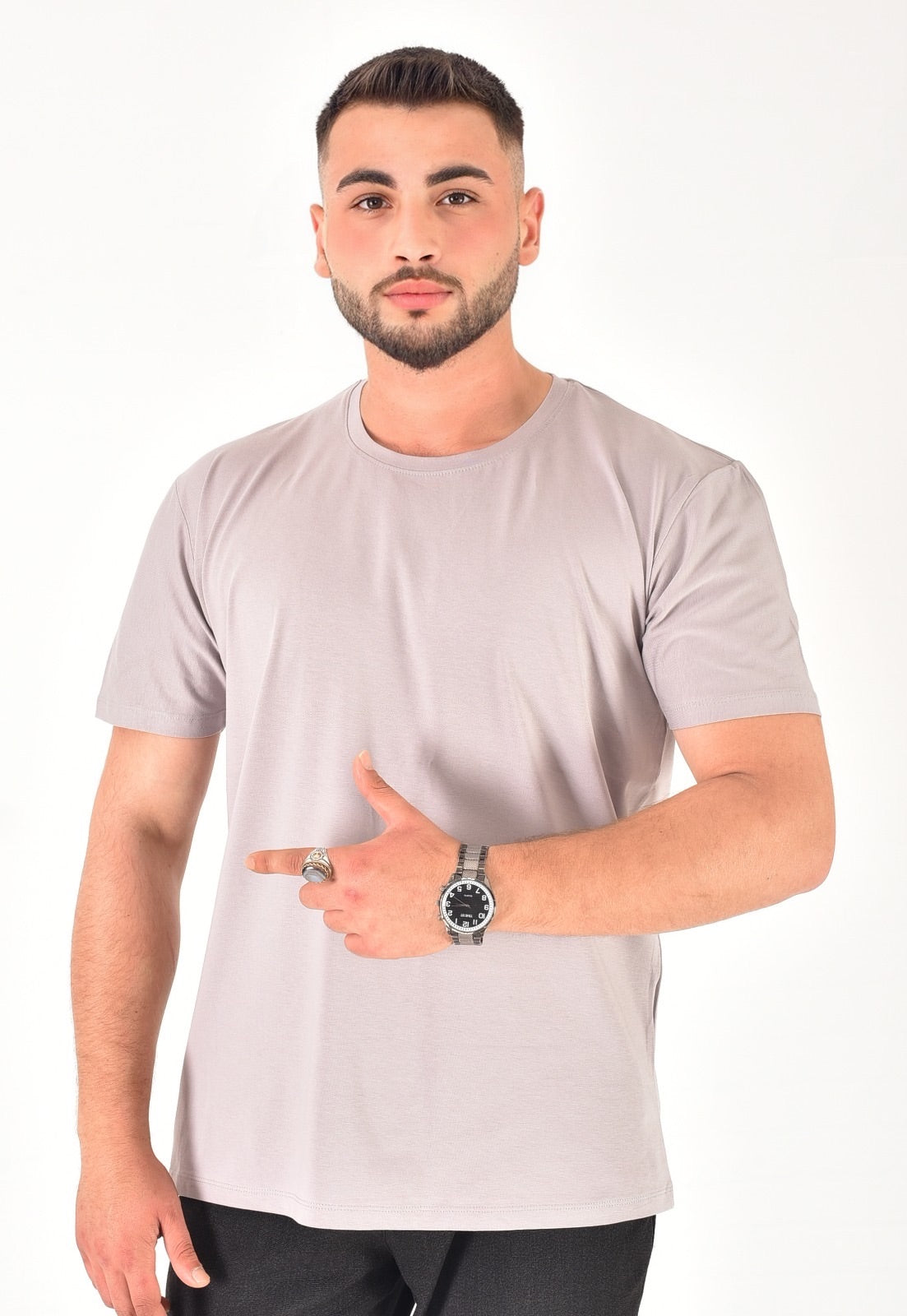 Erkek %100 Pamuklu Basic T-Shirt