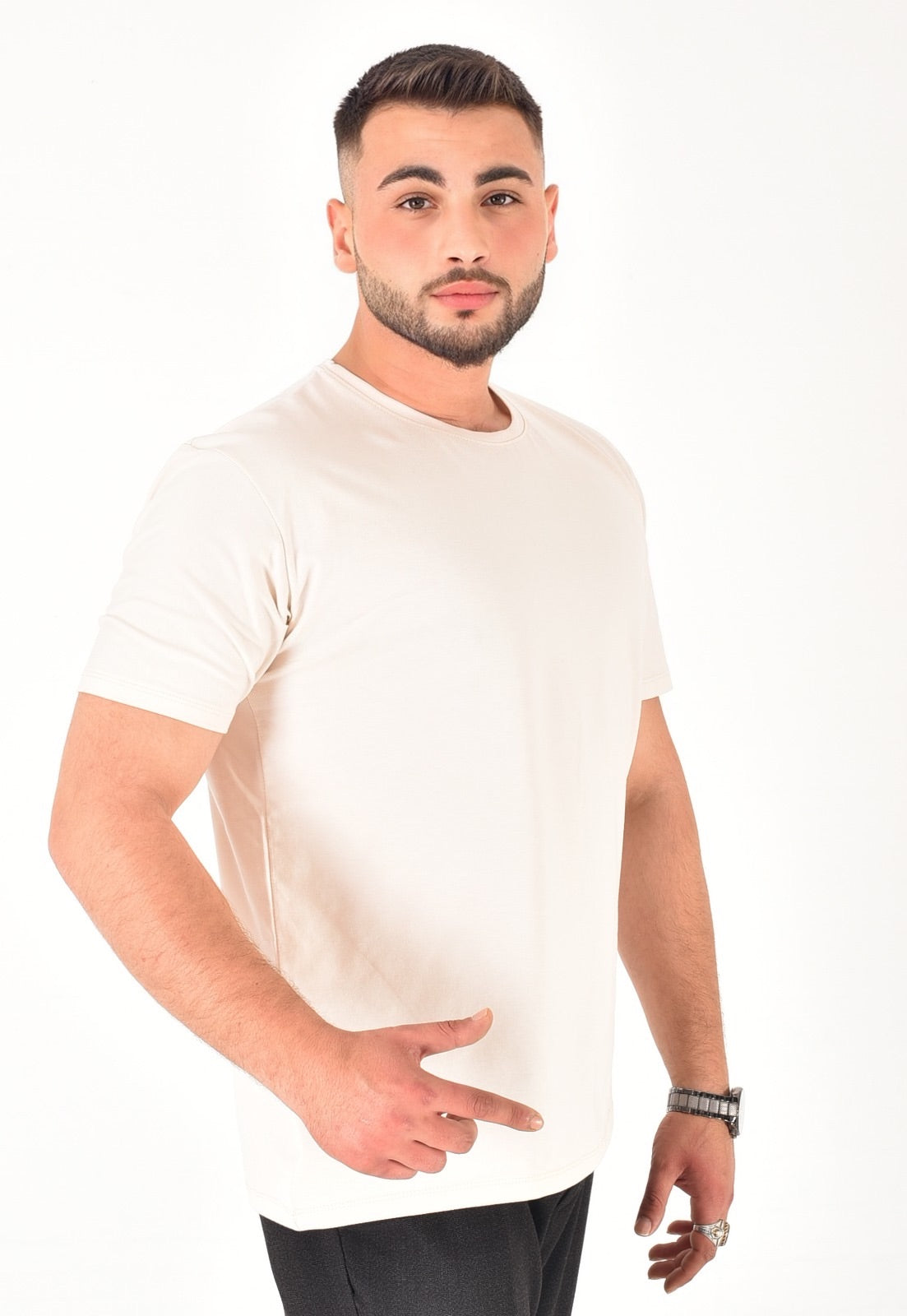 Erkek %100 Pamuklu Basic T-Shirt