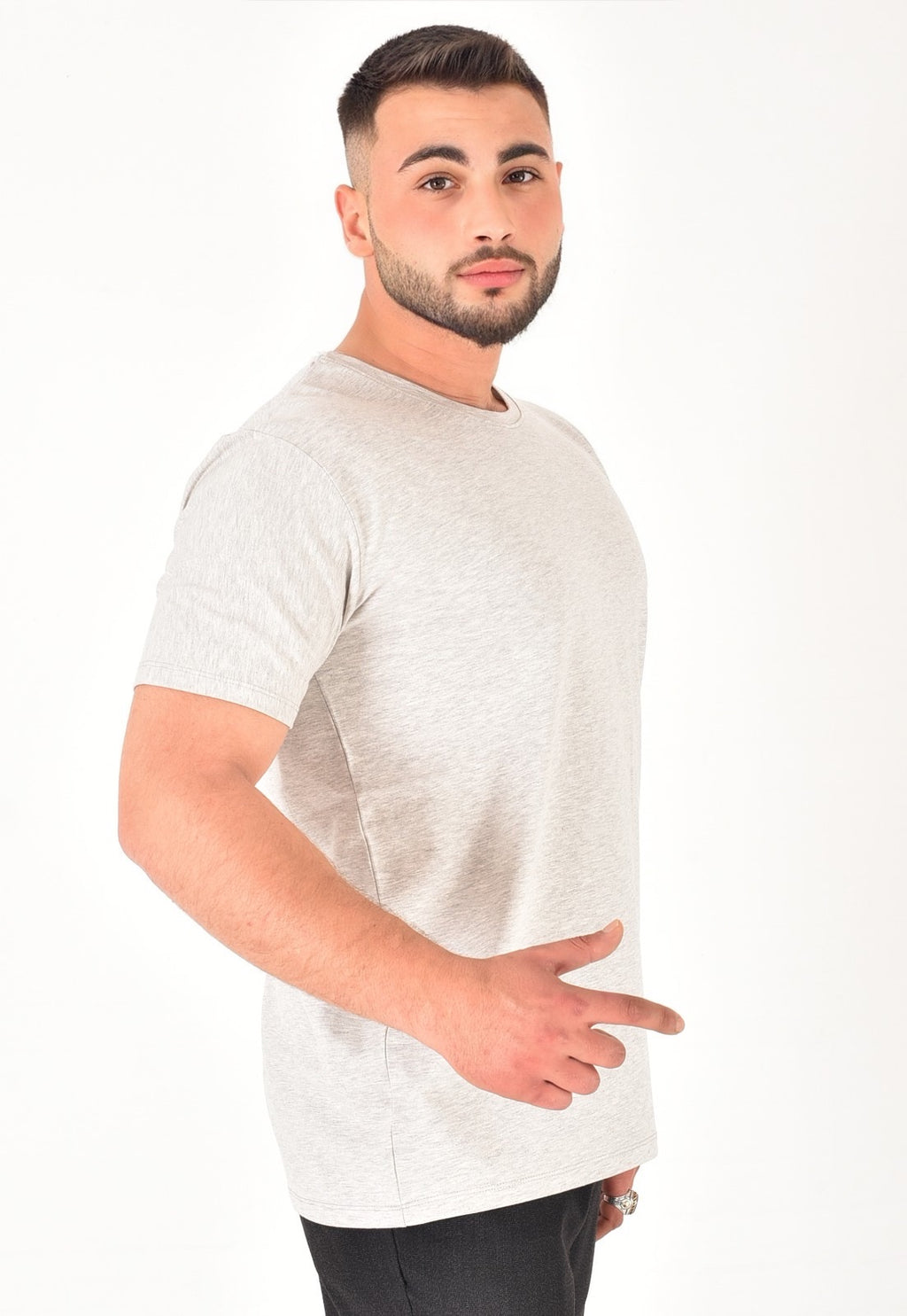Erkek %100 Pamuklu Basic T-Shirt