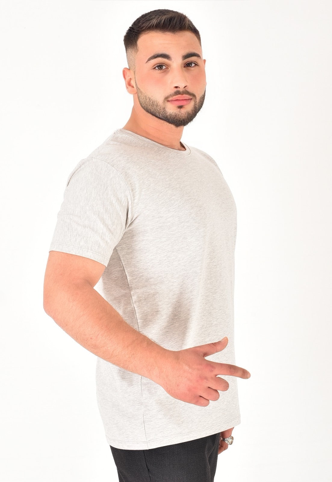 Erkek %100 Pamuklu Basic T-Shirt