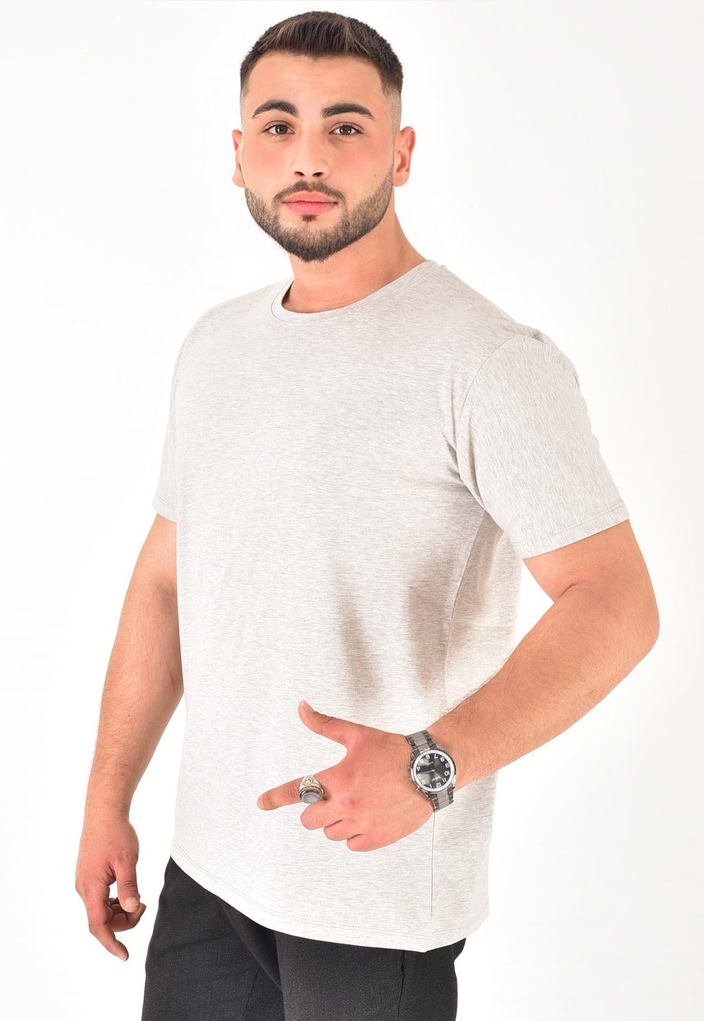 Erkek %100 Pamuklu Basic T-Shirt