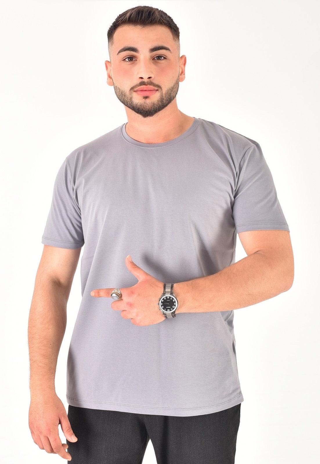 Erkek %100 Pamuklu Basic T-Shirt