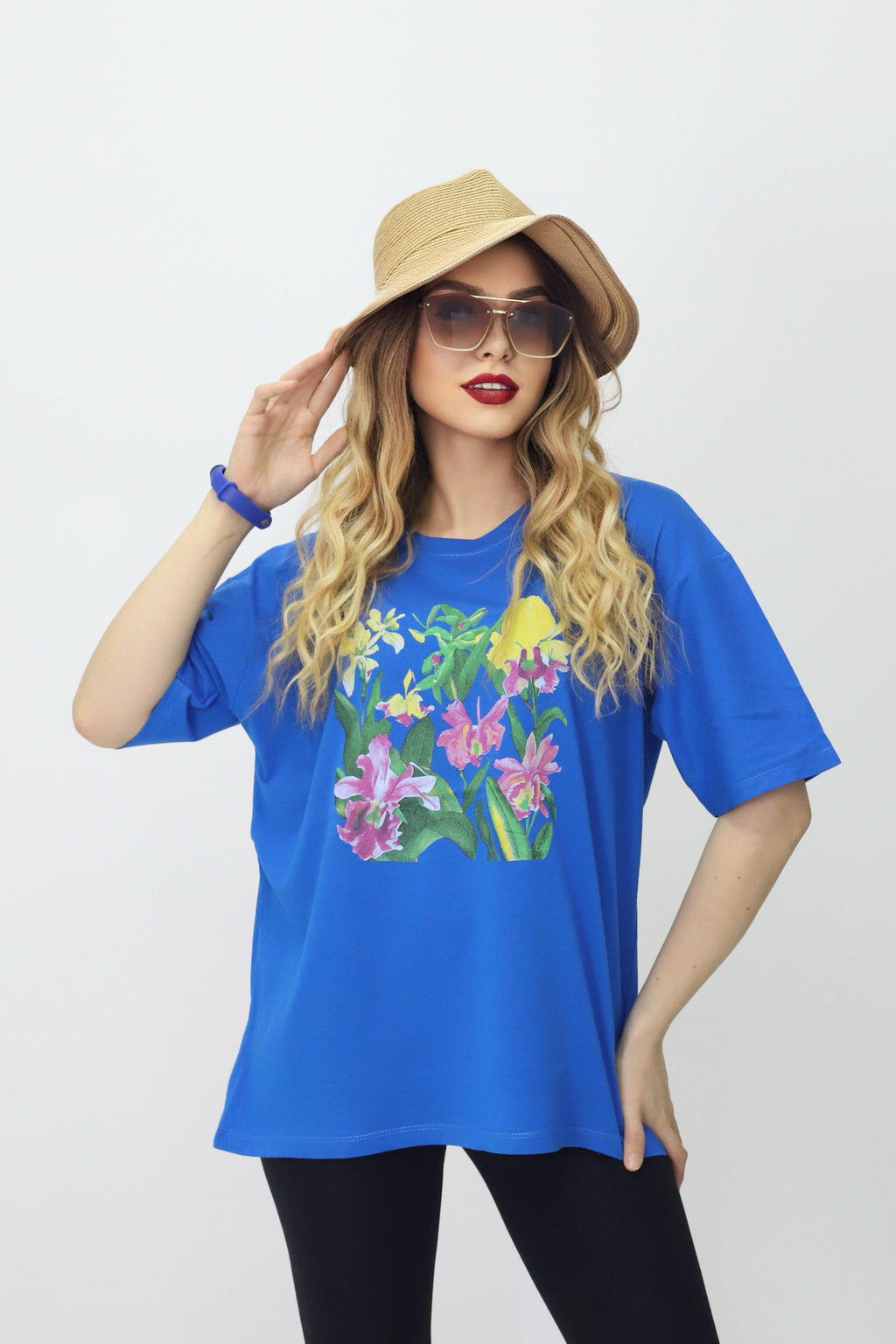 Baskılı Oversize Kadın T-Shirt