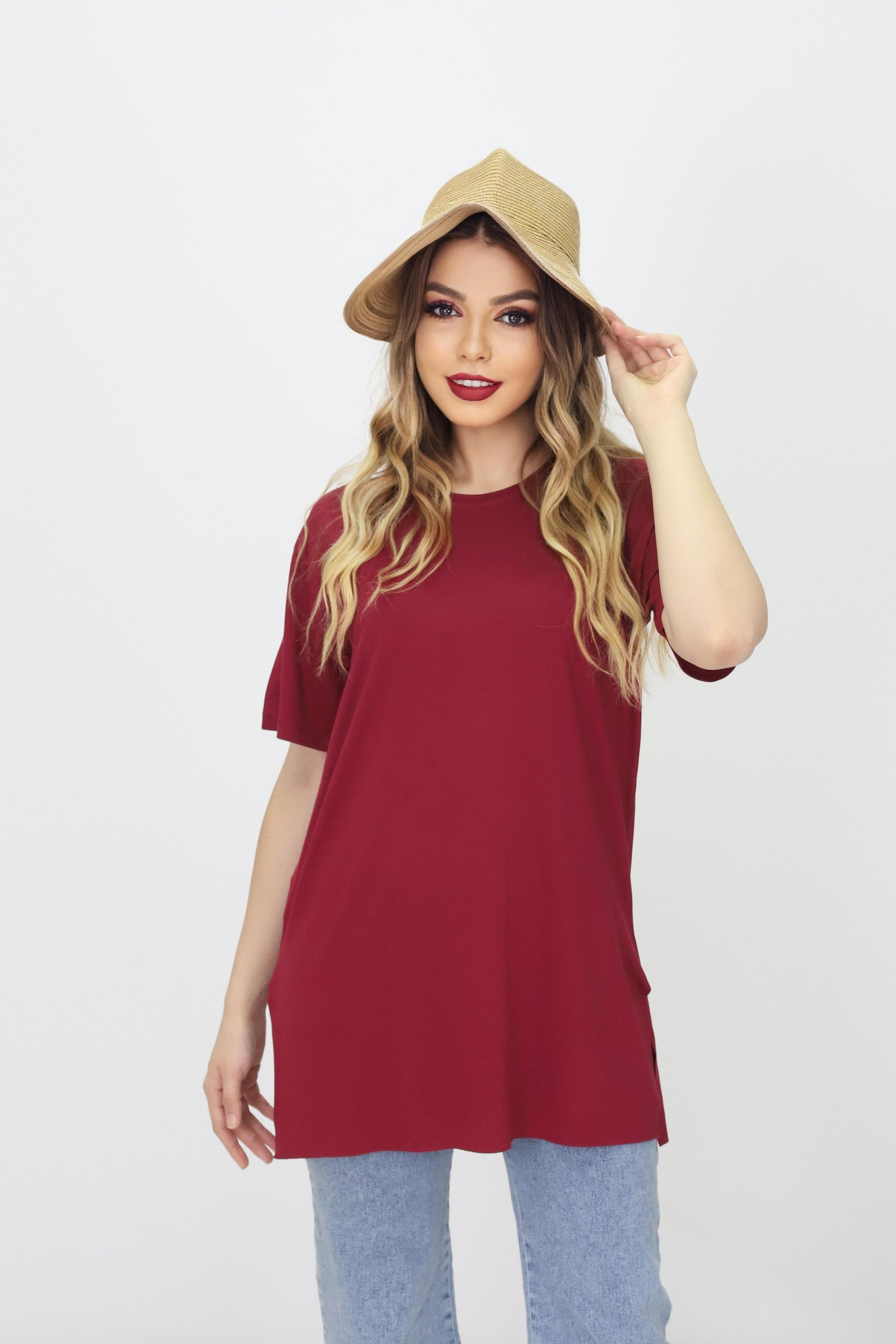Kadın Kısa Kollu T-Shirt Tunik