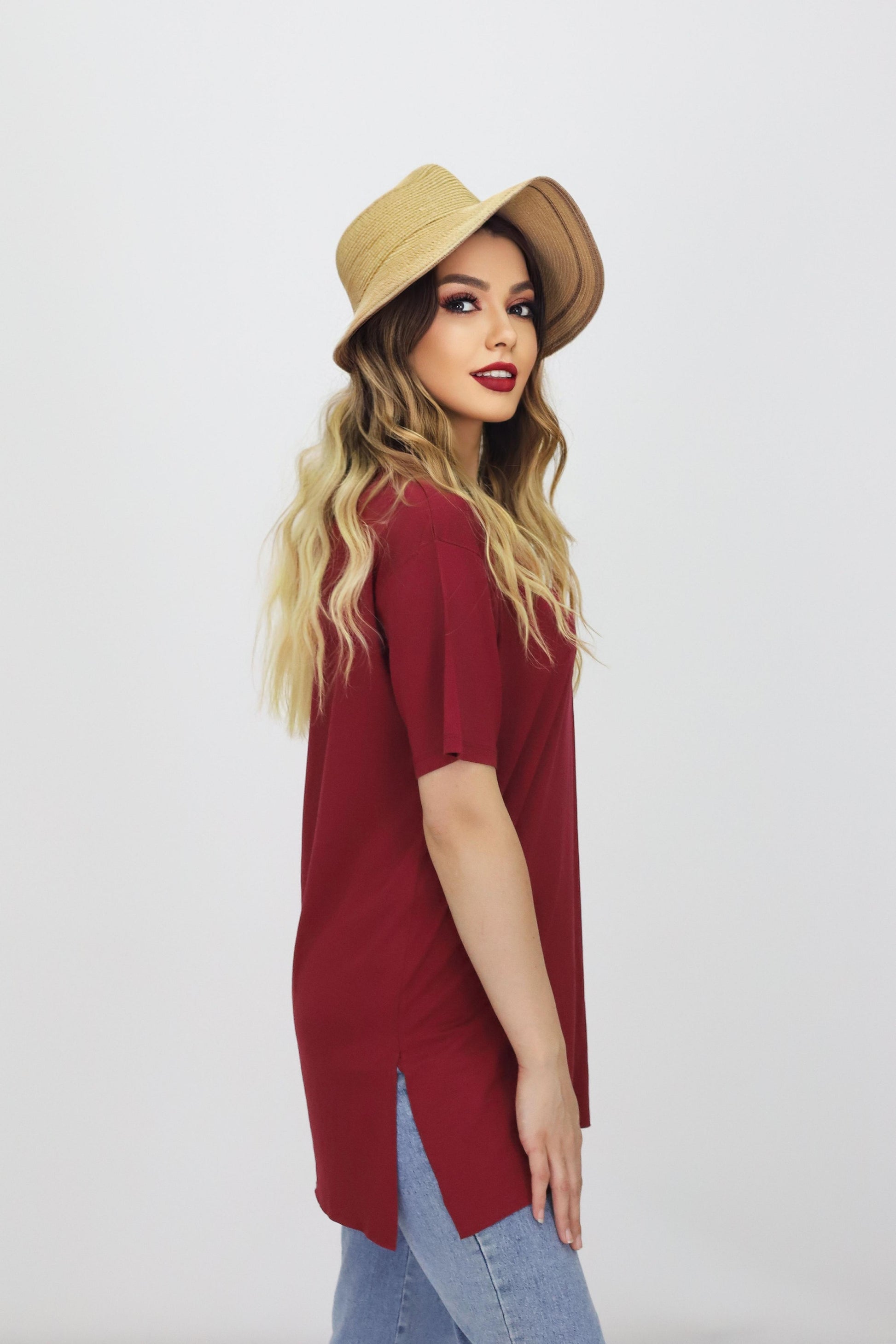 Kadın Kısa Kollu T-Shirt Tunik