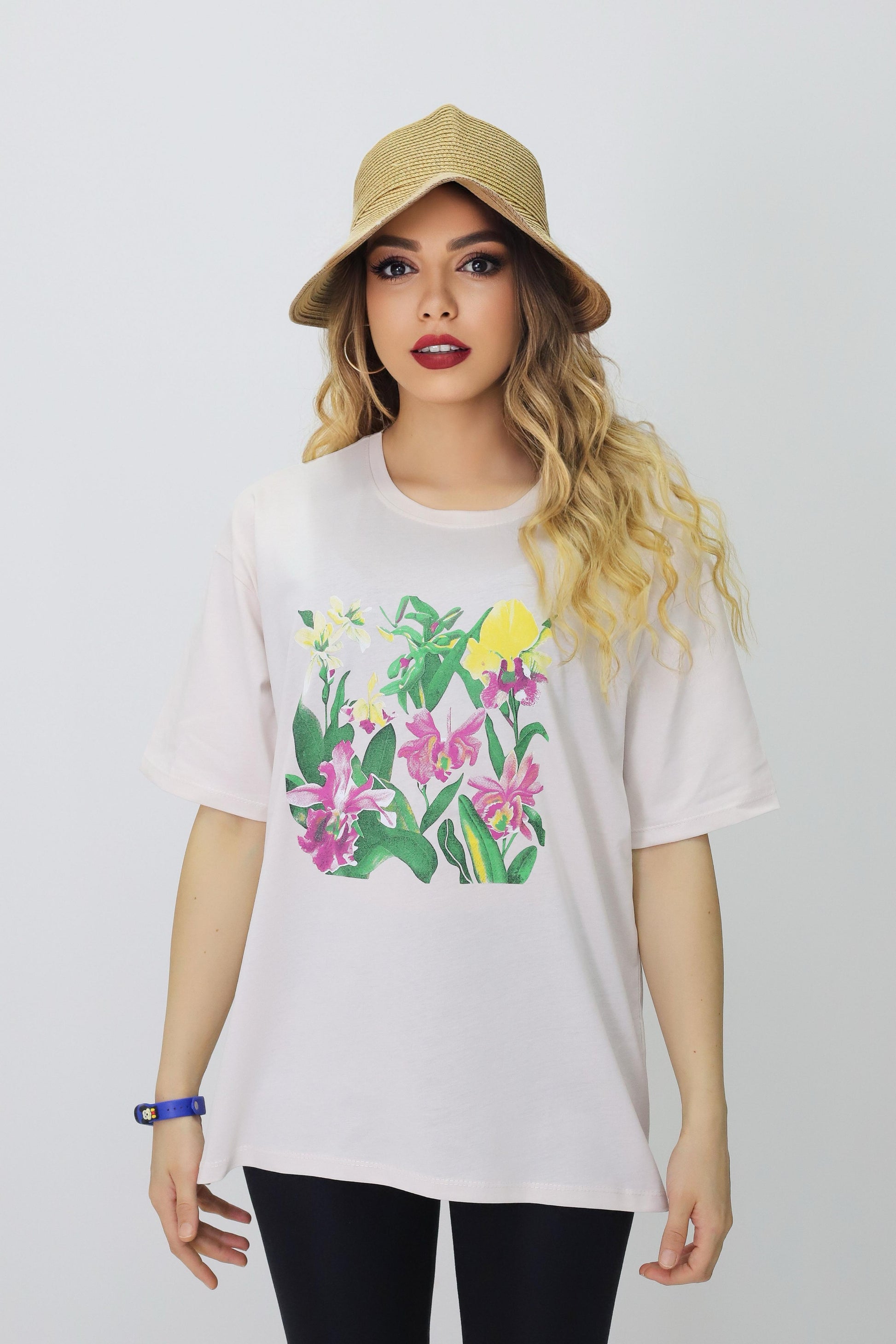 Baskılı Oversize Kadın T-Shirt