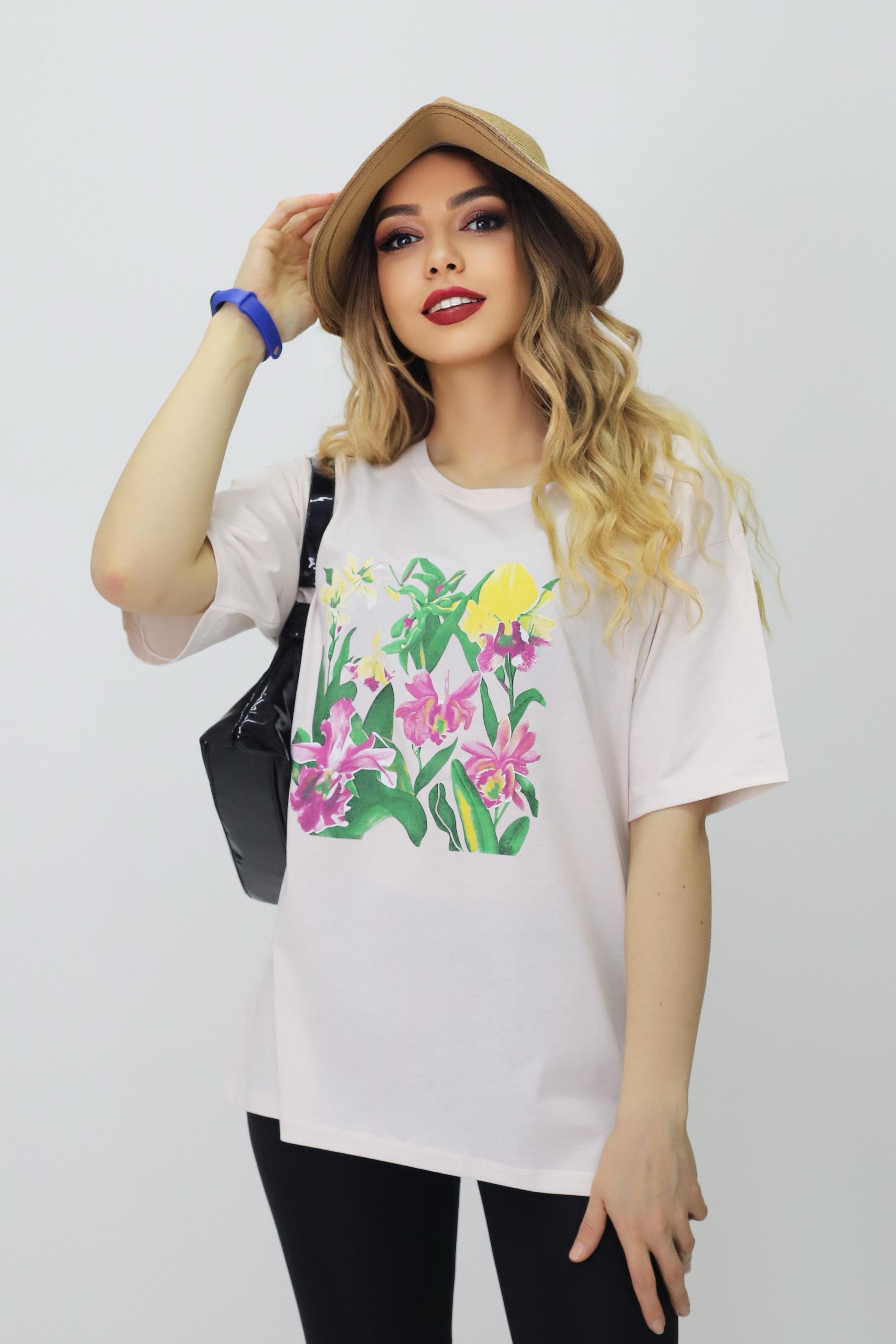 Baskılı Oversize Kadın T-Shirt