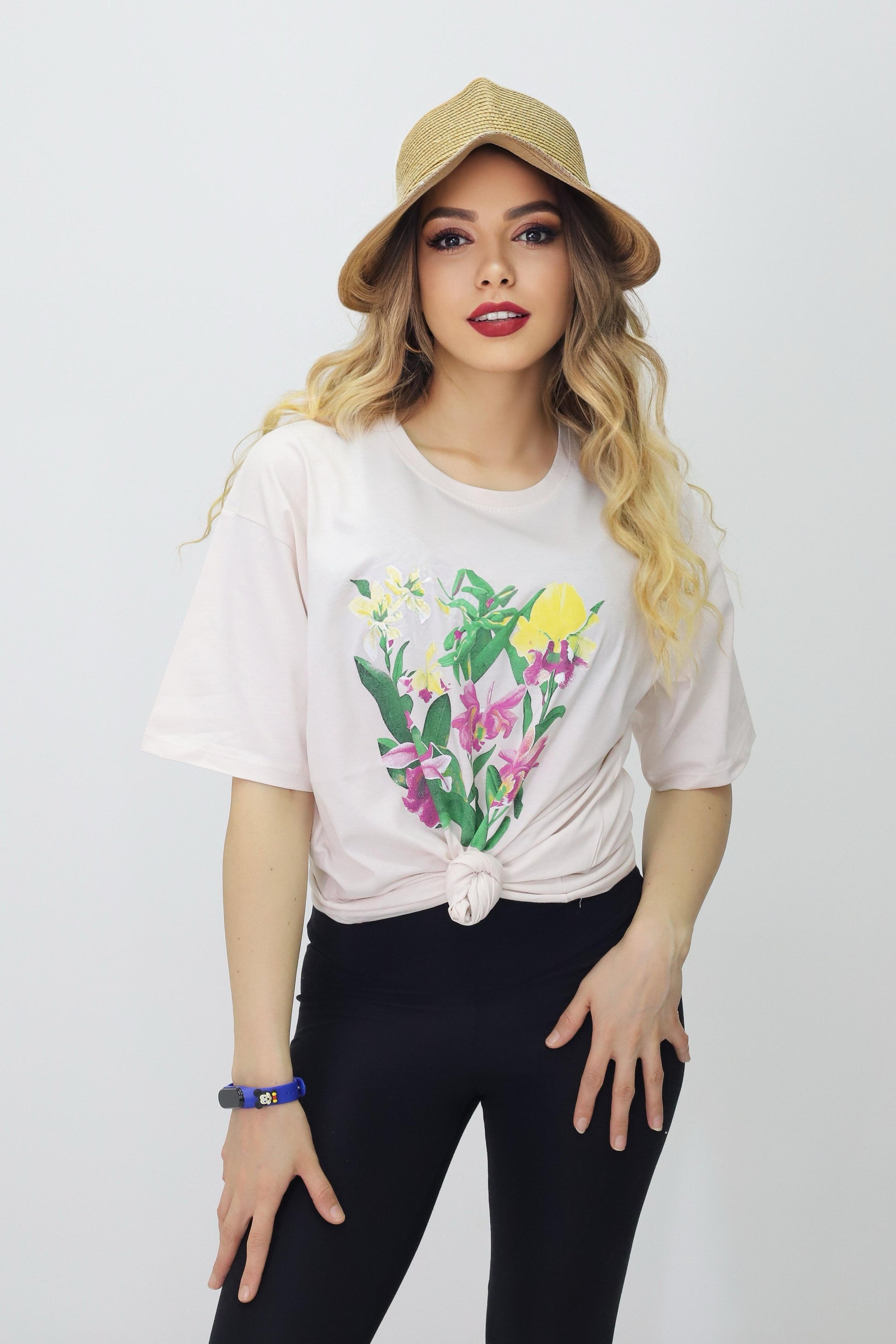 Baskılı Oversize Kadın T-Shirt