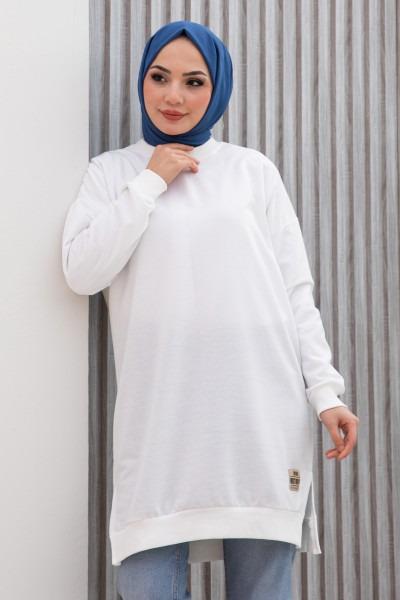 Kadın Uzun Kollu İki İplik Tunik