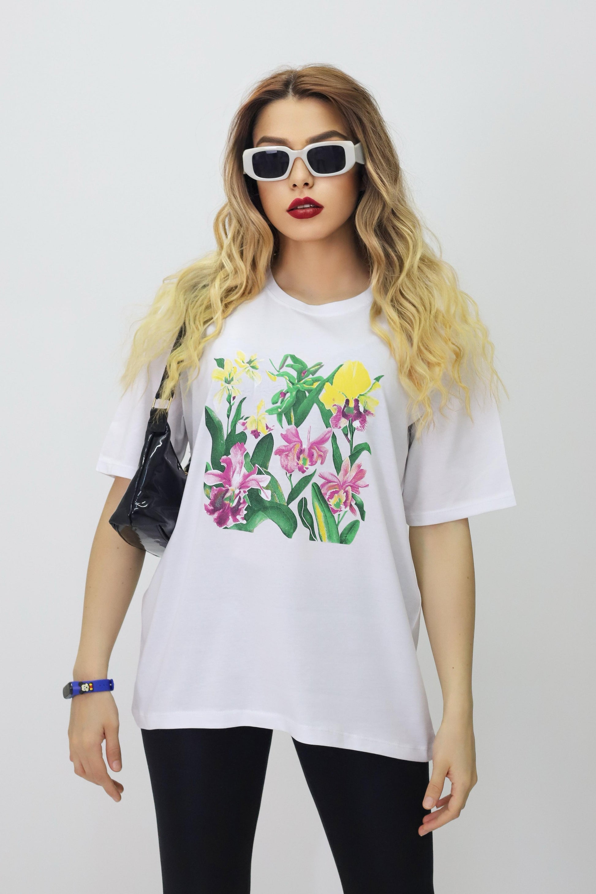 Baskılı Oversize Kadın T-Shirt