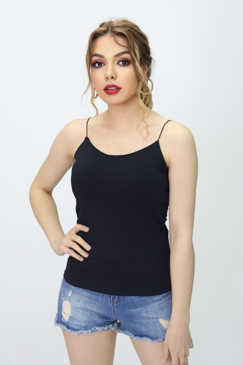 İp Askılı Pamuklu Astarlı Bluz